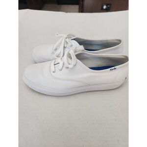 Keds Women's White‎ Canvas Lace Up Casual Sneakers Shoes Size 8